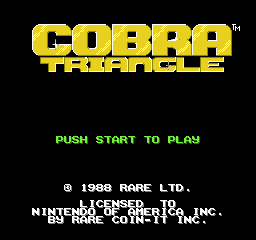 Cobra Triangle Title Screen